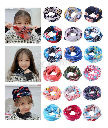 Multi Bandana Niños Cuello Polar Importado Invierno Oferta