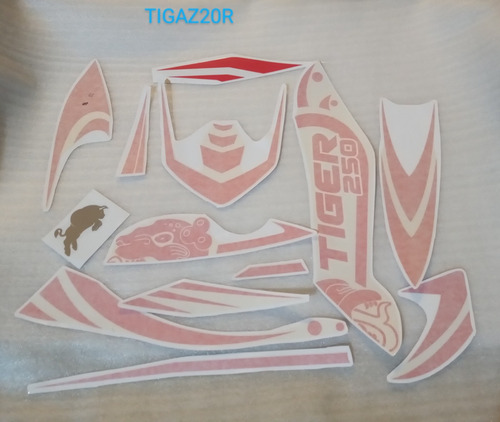 Juego De Calcomanias Para Motocicleta Tiger 250