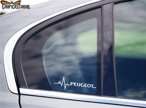 Imagen 2 de 4 de Calco Peugeot En Mi Sangre 20 X 7 Cm - Graficastuning