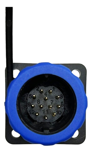 Conector 7 Vias Ip68 Prova D´água Sd20 Colheitadeira Trator