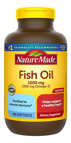 Nature Made Aceite De Pescado 1000 Mg 250 Cápsulas