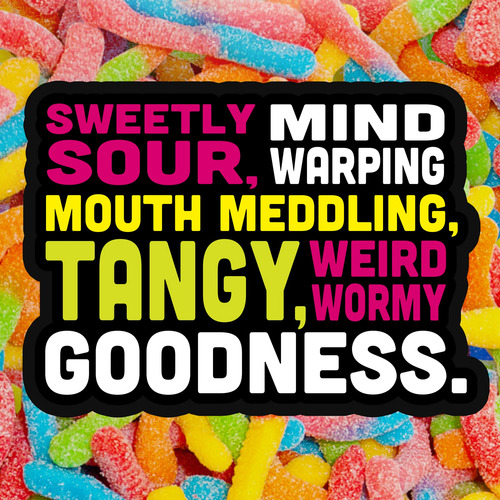Gusanos De Goma Ácidos Sour Brite Crawlers 2.27 Kg A Granel
