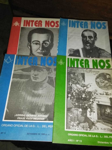 Cuatro Libros Internos Logia Masonica Del Peru