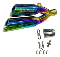 Comprar Exosto Akrapovic Doble Salida Tornasol Rosado Aaa