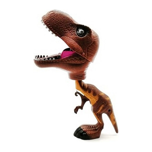 Dinosaurio Cabezón Mordelón 25cm Con Luz Y Sonido, 11363.