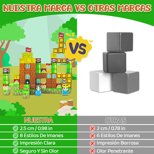 Bloques De Construcción Magnéticos De Construye Mi Mundo 65p