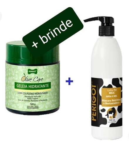Kit Máscara Hidratante Milk + Geléia Hidratante Olive Care 