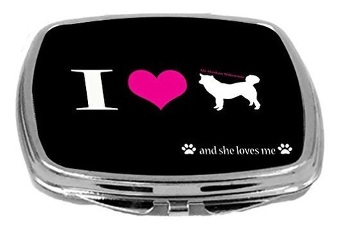 Espejos Para Maquillaje - Rikki Knight I Love My Dog Design 