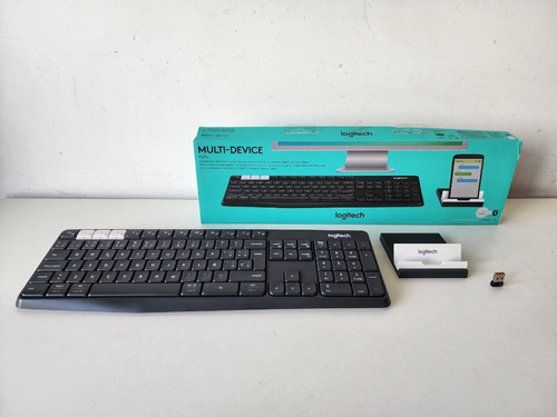 Teclado  Logitech K375s Qwerty Negro En Caja Completo