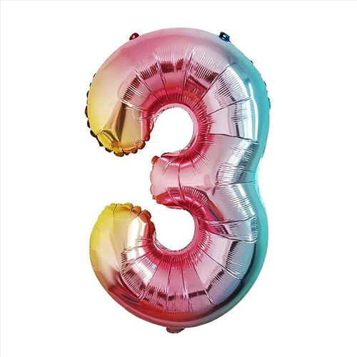 Globos De Numeros Metalizados De 80 Cm - 32 Pulgadas 0 A 9