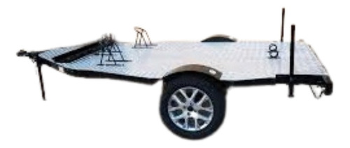 Reboque Carretinha Plataforma 3 Motos Modelo Detalhado
