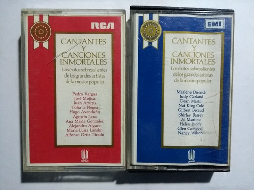 Cantantes Y Canciones Inmortales 2 Kcts Versiones Originales