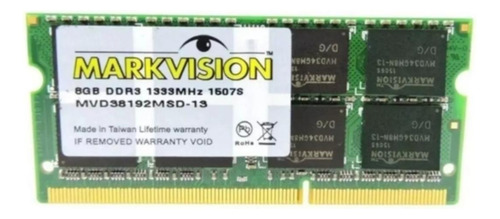 Memória RAM color verde  8GB 1 Markvision MVD38192MSD-13