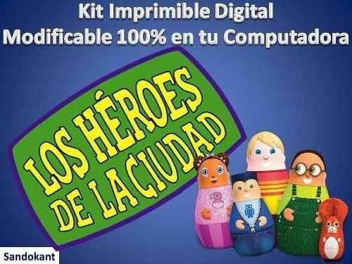 Kit Imprimible   Fiesta De Los Héroes De La Ciudad
