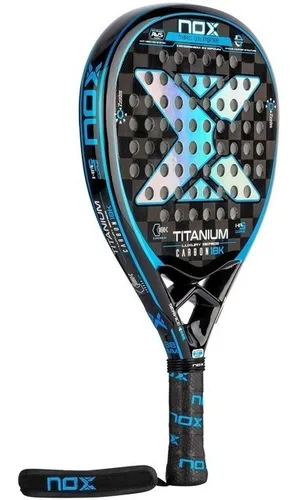 Paleta Paddle Nox Titanium Carbon 18k Importada + Funda
