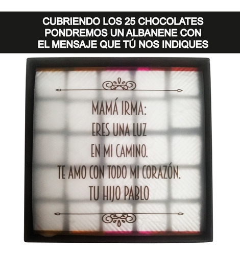 Imagen 4 de 6 de Caja C/25 Chocolates Artesanales-gourmet. Te Amo