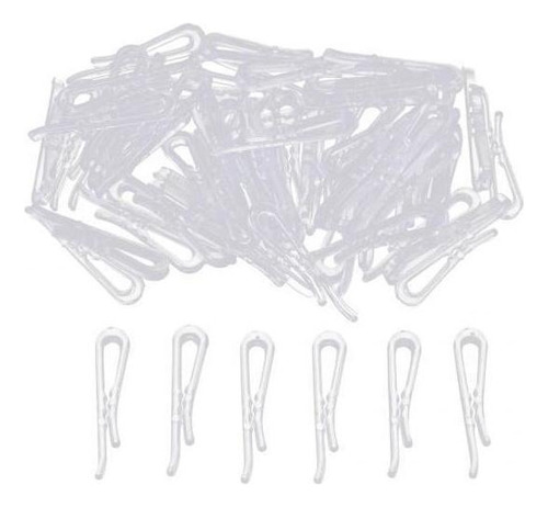 3x 200pcs Clips De De Plástico De Clavija De Pantalón