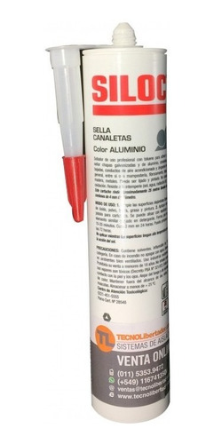 Sellador Siloc Para Canaletas Zingueria Aluminio Cartucho