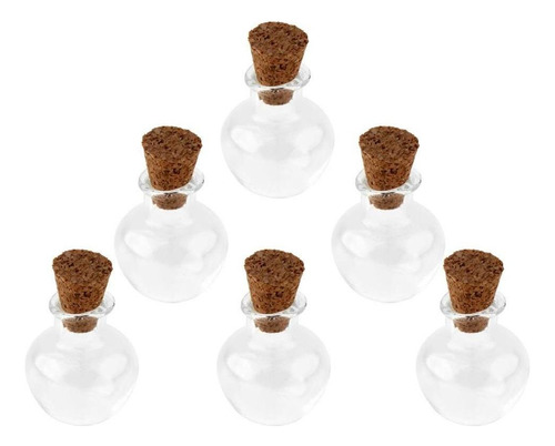 6pcs Mini Small Cork Stopper Frascos De Frascos De