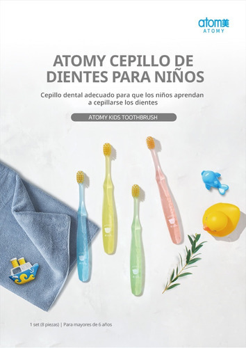 Atomy Cepillo Dental Para Niños Paquete Con 8piezas