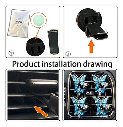 4pc Ambientadores De Coche Clips De Ventilación Para Mujeres