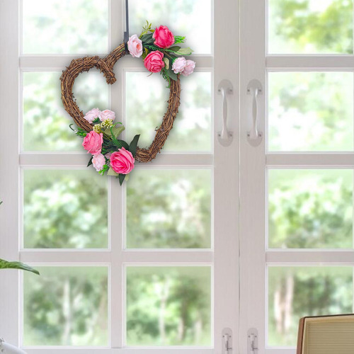 Corona De Corazón Del Día De San Valentín Corona De Puerta D