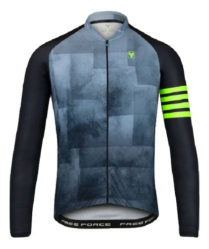 Camisa Ciclismo Masculina Free Force Basic Guard Manga Longa