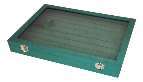 Imagen 8 de 10 de Estuche Terciopelo Caja Porta Anillos Con Tapa Exhibidor