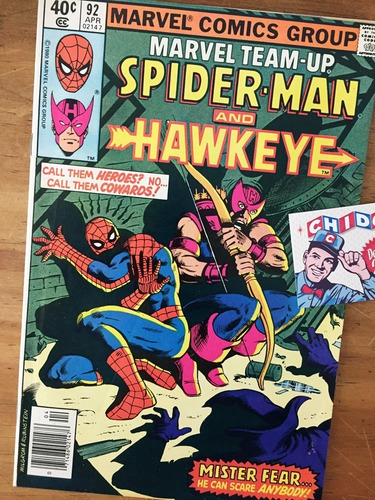 Comic - Marvel Team Up #92 Spider-man Hawkeye