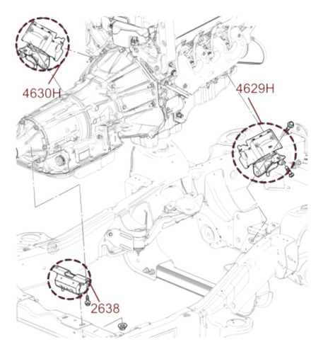 Soporte De Motor Frontal Derecho Para Yukon 5.3l 15-19 4629h