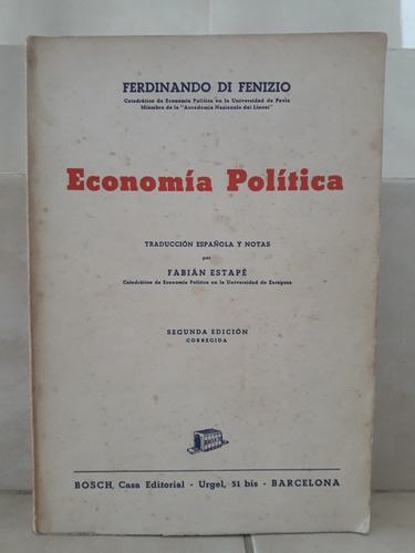 Economía Política. Ferdinando Di Fenizio