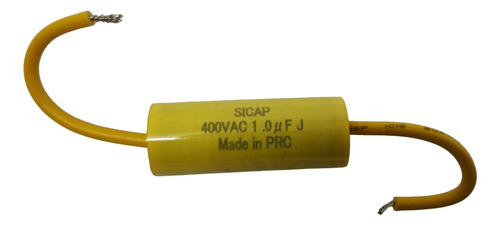 Capacitor Axial Caramelo Monofasico 1uf / 400vac  Ventilador