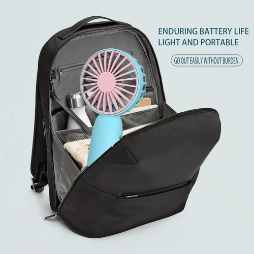 Ventilador De Mano Pequeño, Portátil, Recargable Y Plegable