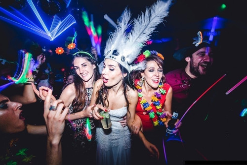 Imagen 10 de 10 de Combo Cotillon Luminoso Fluo Pack Fiesta 200/220 Personas