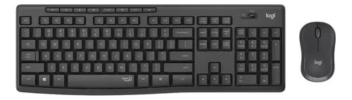 Kit Teclado E Mouse Sem Fio Mk295 Layout Preto Logitech