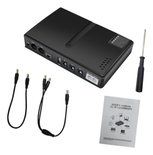 Mini Ups Batería Respaldo De Respaldo Adaptador De