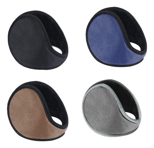 Orejeras Plegables Unisex Forro Polar Calentador Invierno Color Diseño De La Tela