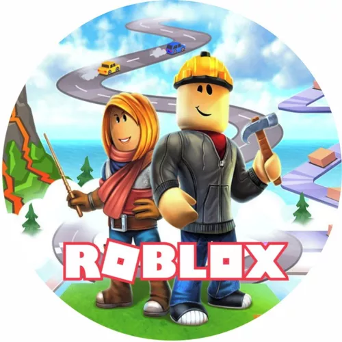 Painel Redondo Sublimado 3d Tema Roblox Masc./femenino 1,50