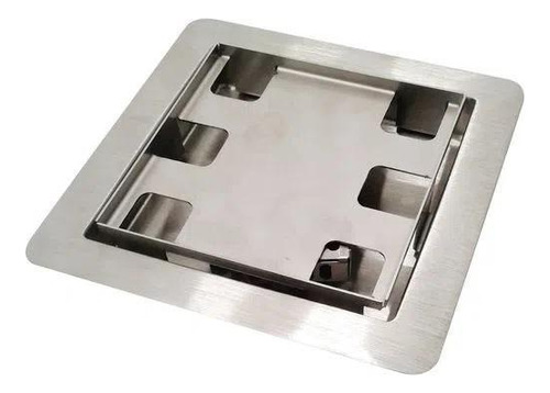 Ralo Quadrata Invisivel 15x15 Cm Tampa Oculta Base Inox Ri15