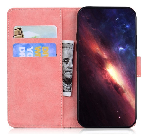 Funda De Piel Con Tapa De Color Liso Y Tacto Agradable For