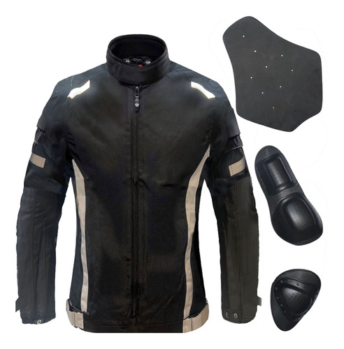 Campera Moto Cordura Con Protecciones - Jeans710