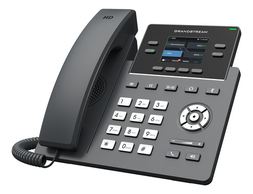 Teléfono IP empresarial Grandstream GRP2612w de 4 líneas con wifi