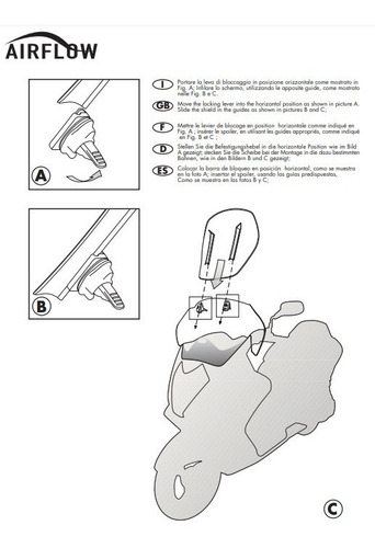 Imagen 3 de 4 de Givi Af330 Parabrisa Airflow Bmw R1200gs