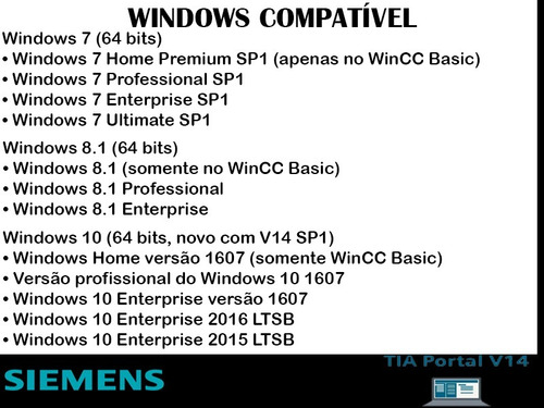 Siemens Tia Portal V14 - Sp1 / Wincc Profissional + Runtime
