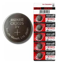 Comprar Tira 5 Pilas Cr2025 Tipo Botón Japonesa Maxell