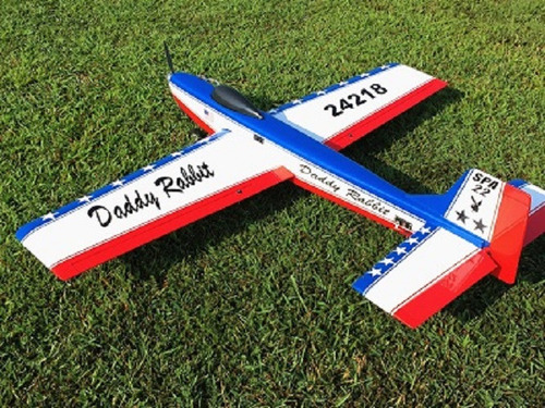 Avion Entrenador Acrobatico Daddy 160 Mts Aeromodeismo Rc