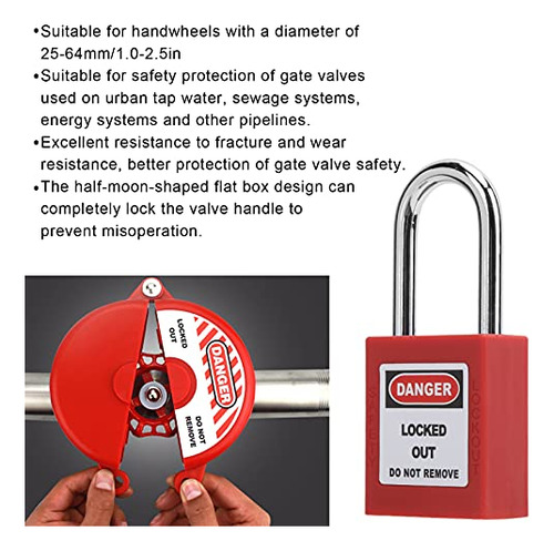 Candado De Seguridad Kit De Interrupción Y Bloqueo De Válvul