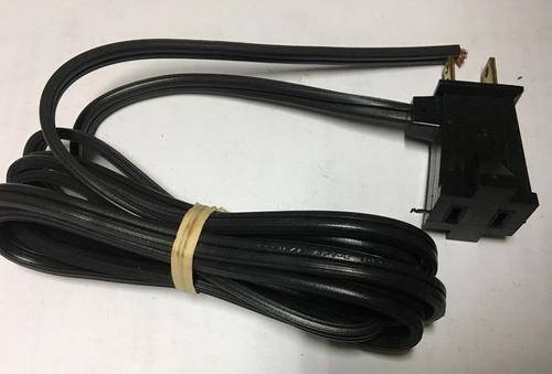Enchufe Cable De Extension Para Proyecto Negro 1.8m Spt 2x14