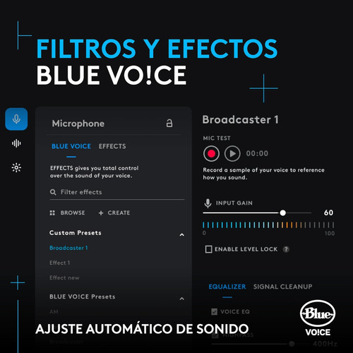 Microfono Blue Yeti Gx Rgb Usb Black Streaming Lightsync