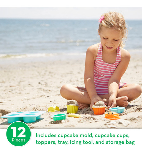 Conjunto Juego De Cupcake Para Arena De Playa Melissa & Doug